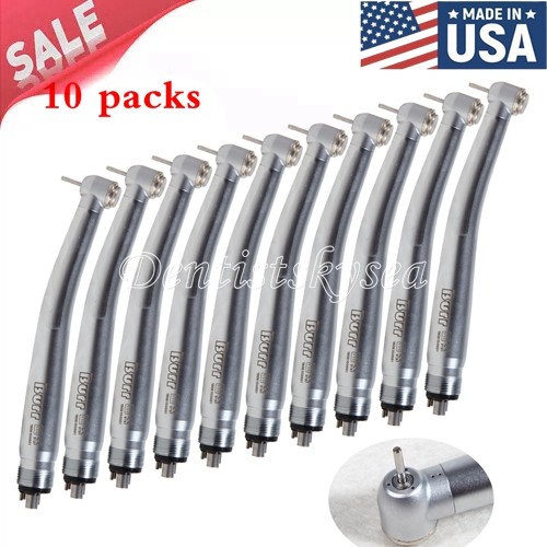 10X High Speed Handpiece 4 Holes Turbine 3-Spray U3BM Turbina Dental Handpieces