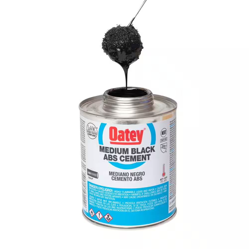 4 oz. Medium Black ABS Cement