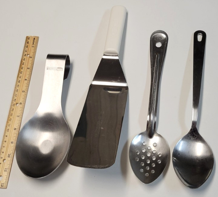 Dexter Russell Spatula Amco Spoon Rest Wolfgang Puck Vollrath Spoons MIXED LOT