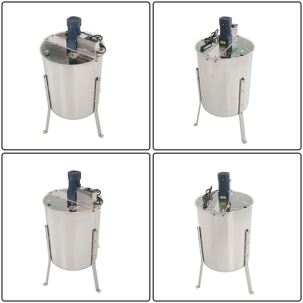4/8 Frames Stainless Steel Electric Honey Extractor Beekeeping Equipment 140W