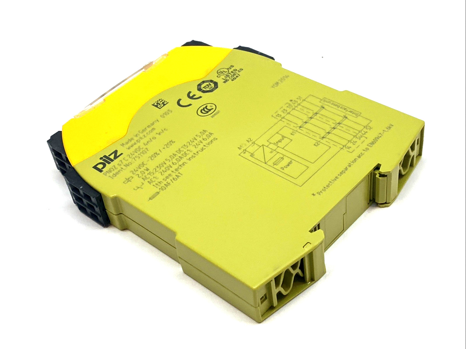 Pilz PNOZ s7 C Contact Expansion Relay 24VDC 4NO 1NC DIN Rail 751107