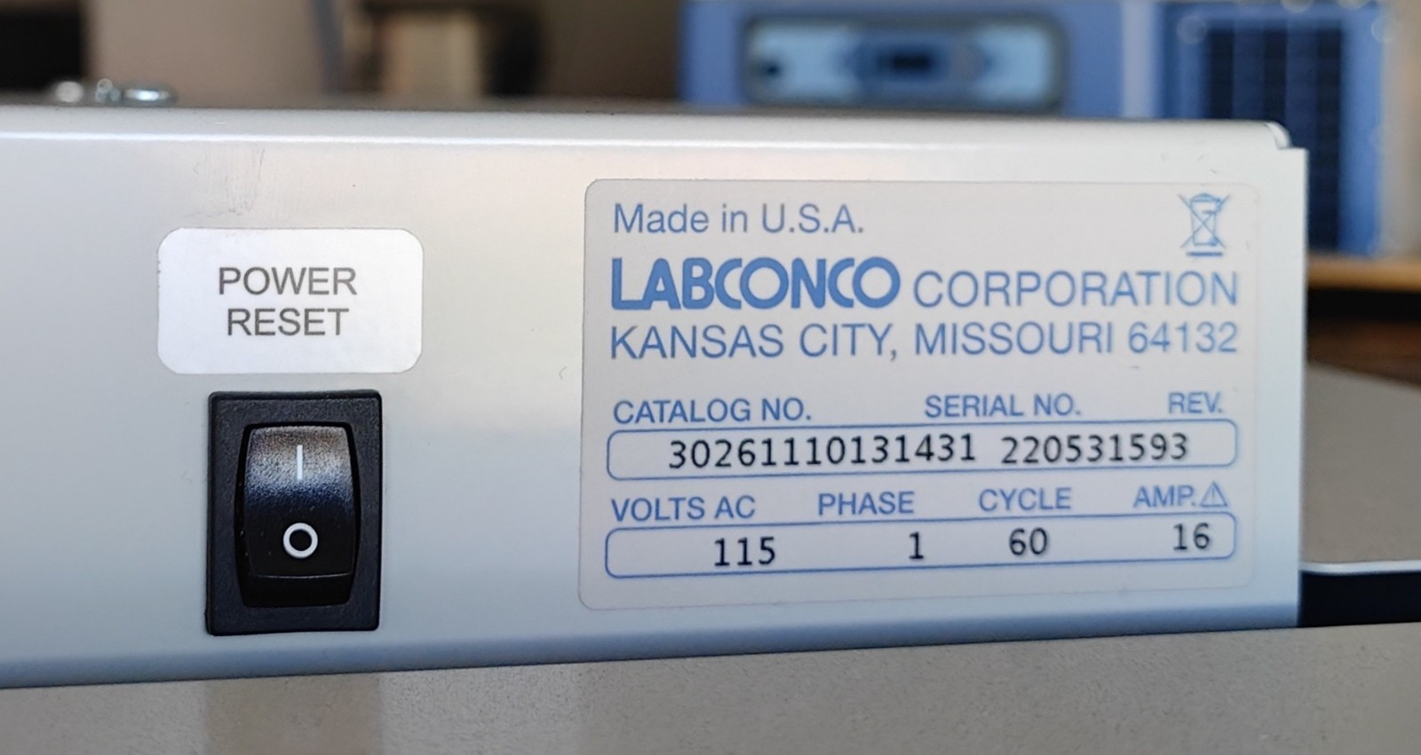 2022 Labconco Logic+ 30261110131 Biosafety Cabinet 6Ft Class II A2 w stand wrrty