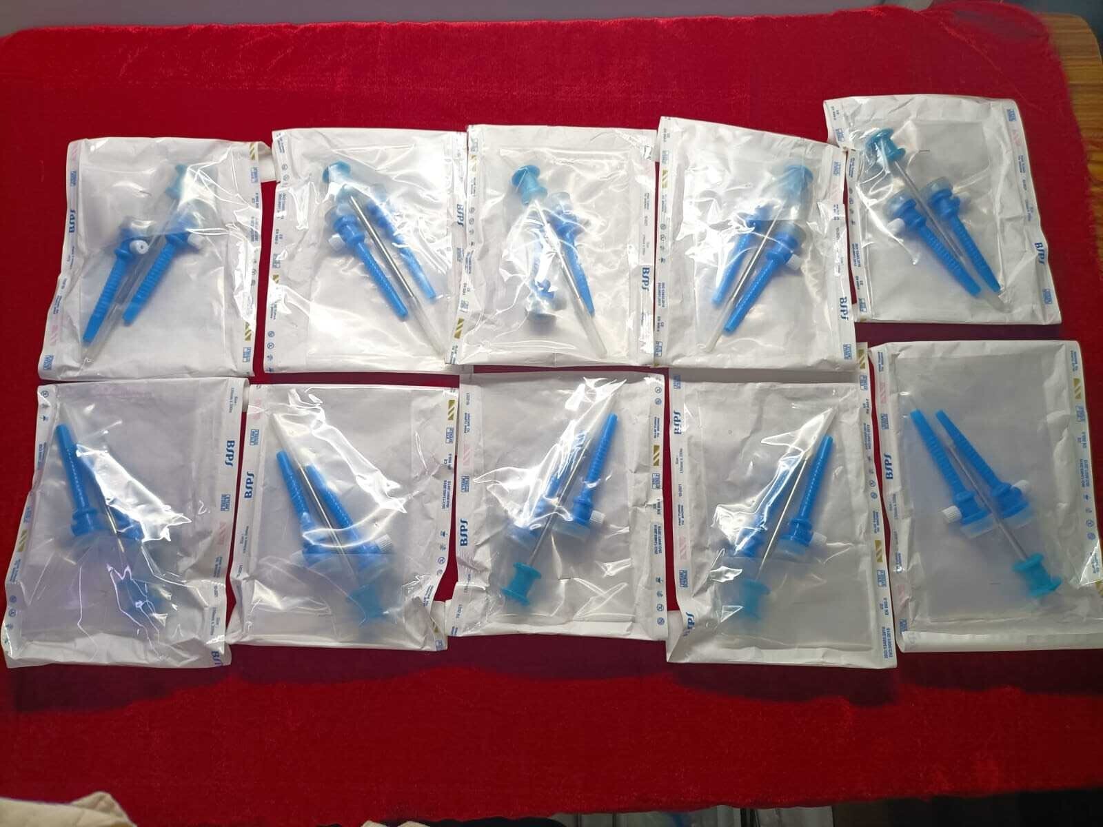 Laparoscopic Disposable Plastic Trocar Cannula 5mm Surgical Instruments – 10pc
