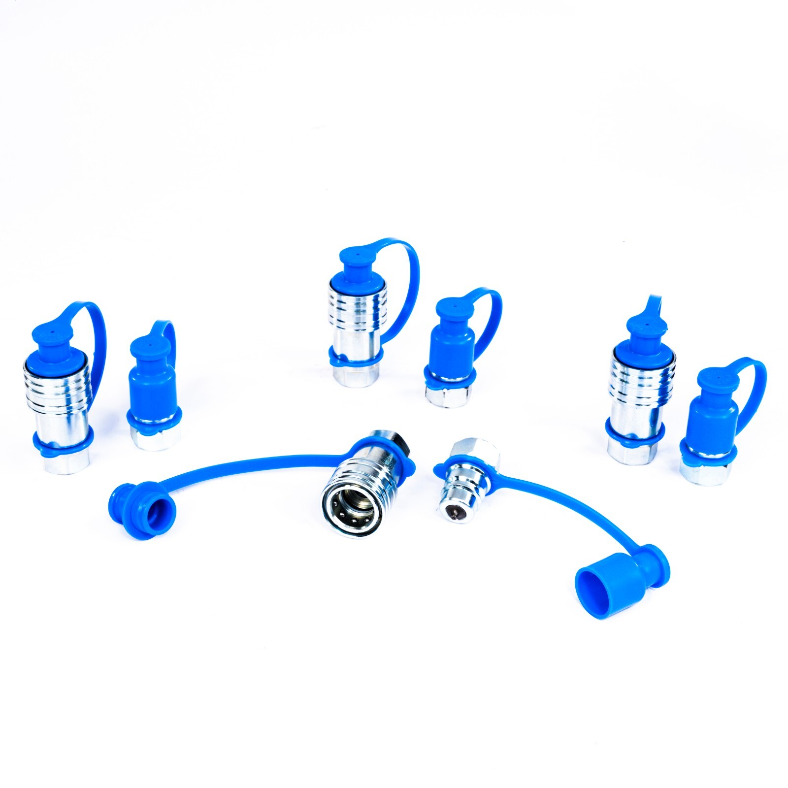 1/2″ NPT Hydraulic Quick Connect Couplers Couplings, Poppet Pioneer Style 4 Sets