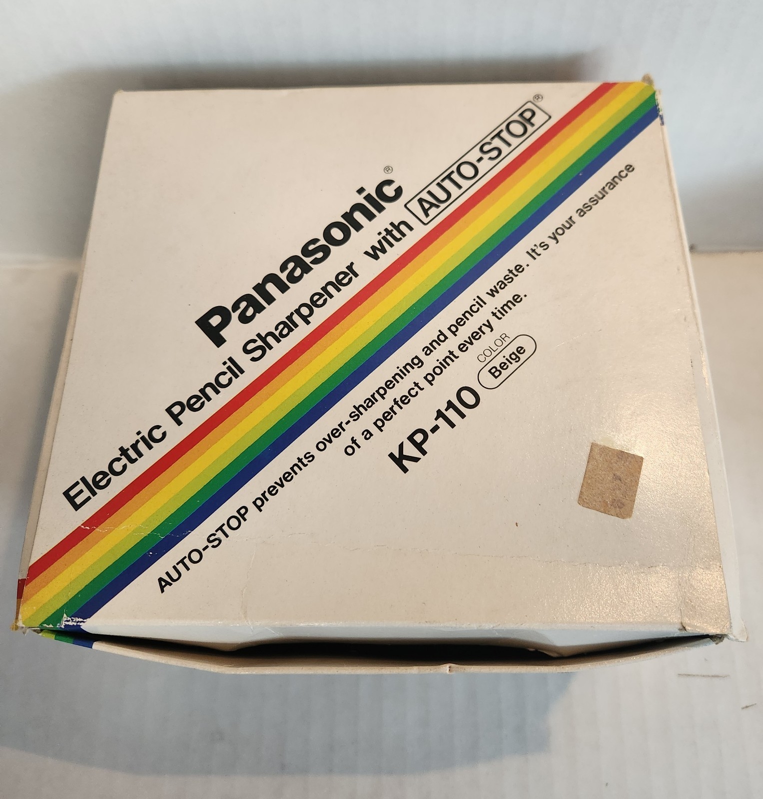 Preowned Working Panasonic KP-110 Electric Pencil Sharpener with Auto-Stop Beige