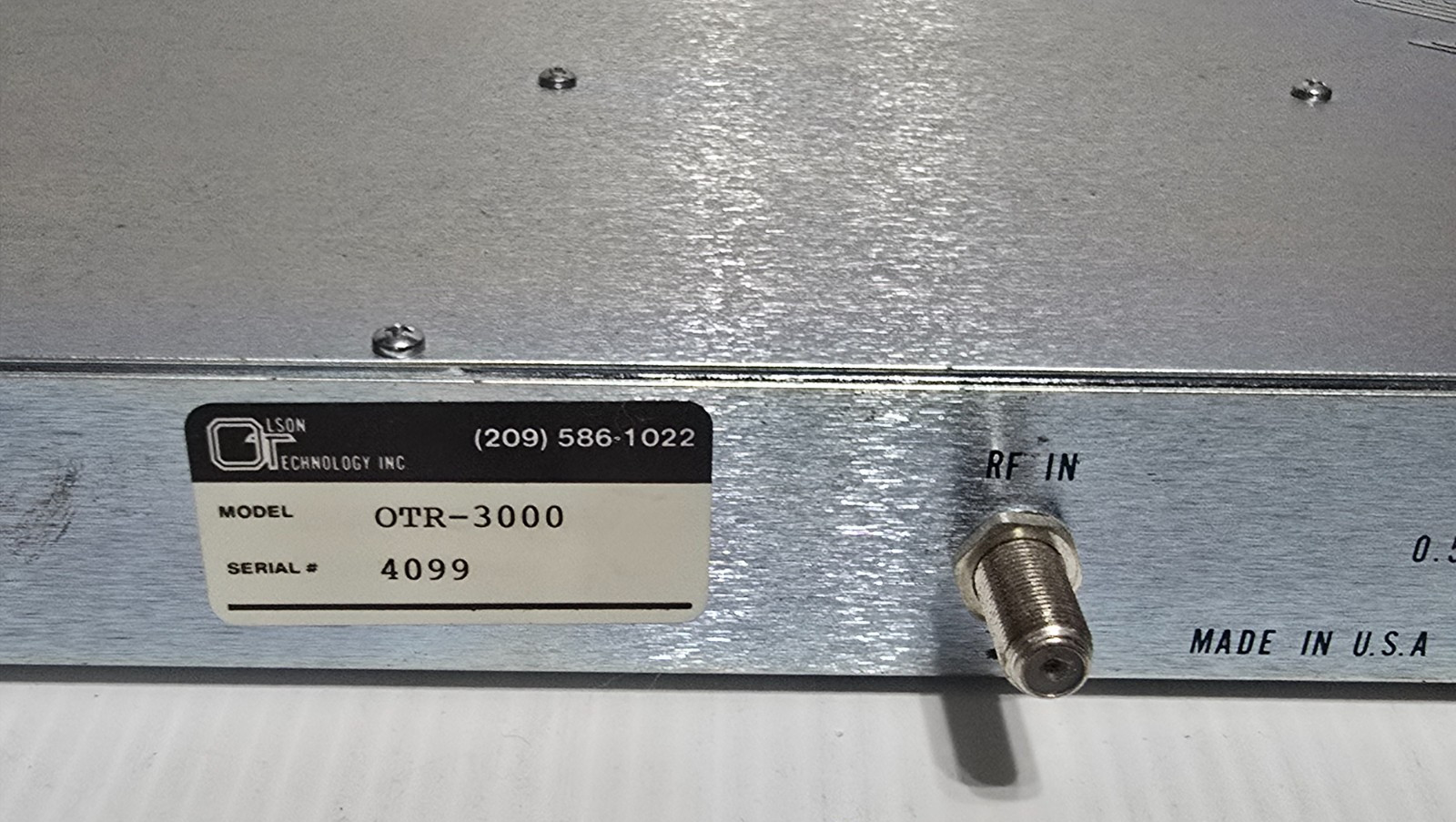 OLSON Technology OCR-3000 Selectable RF Video Converter System, Untested!