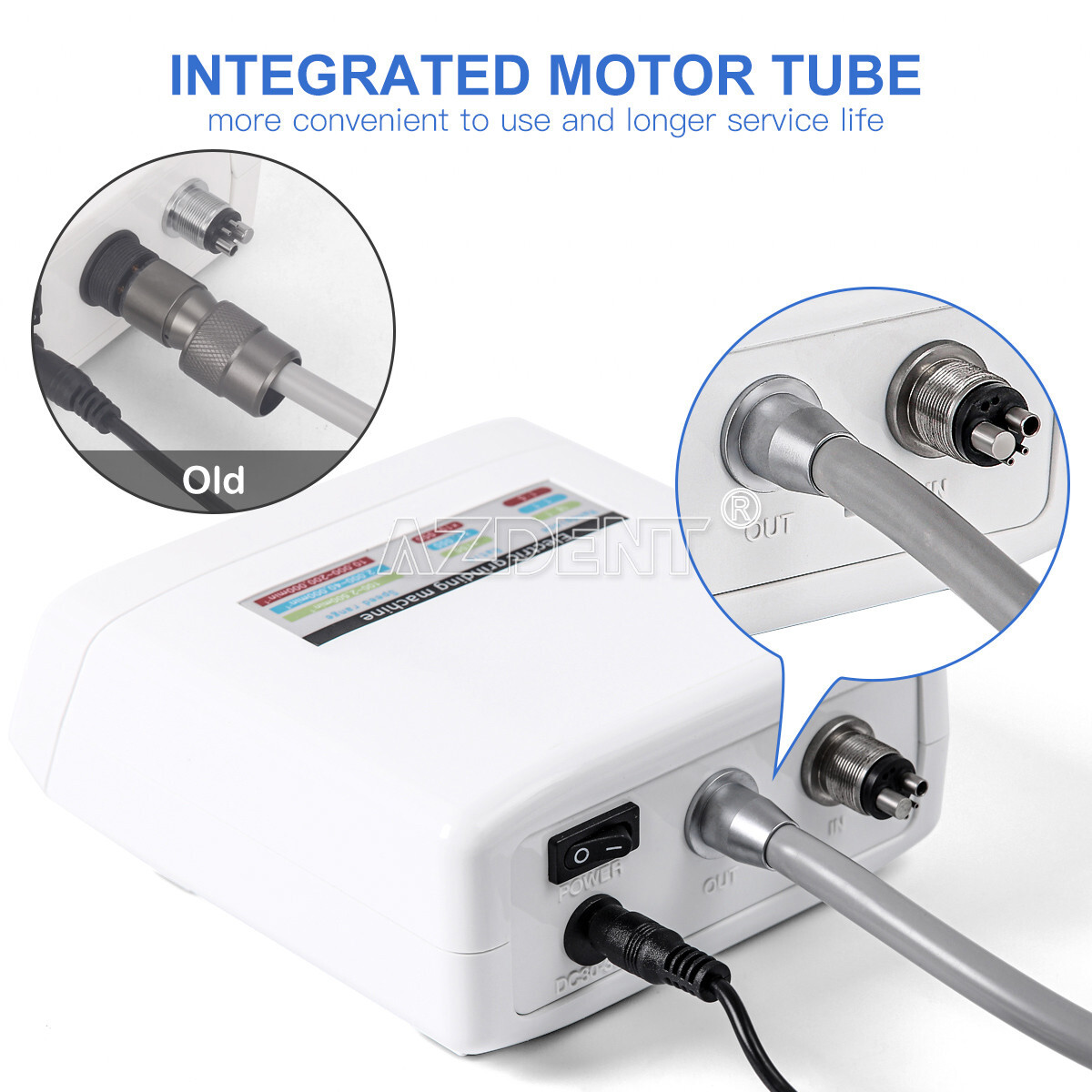 Dental LED Brushless 1:1/1:5/16:1 Electric Micro Motor Internal E-type 4Holes