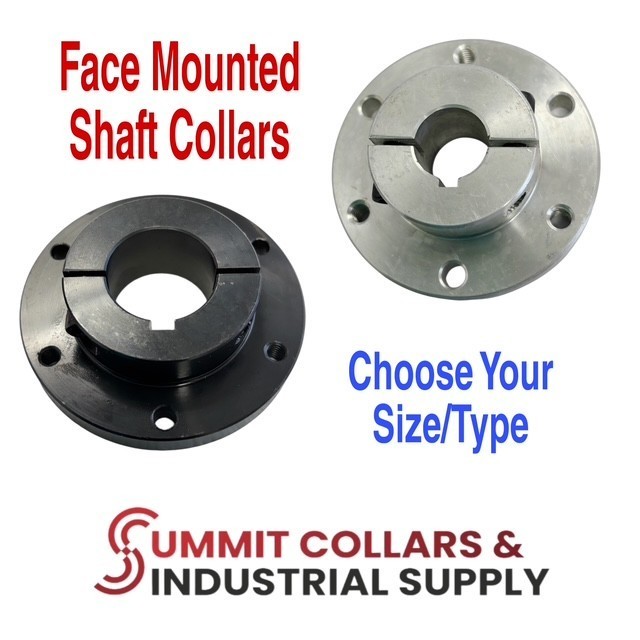 Face Mounted Shaft Collars/ Hub Mount Shaft Collar Couplings Alum or Steel