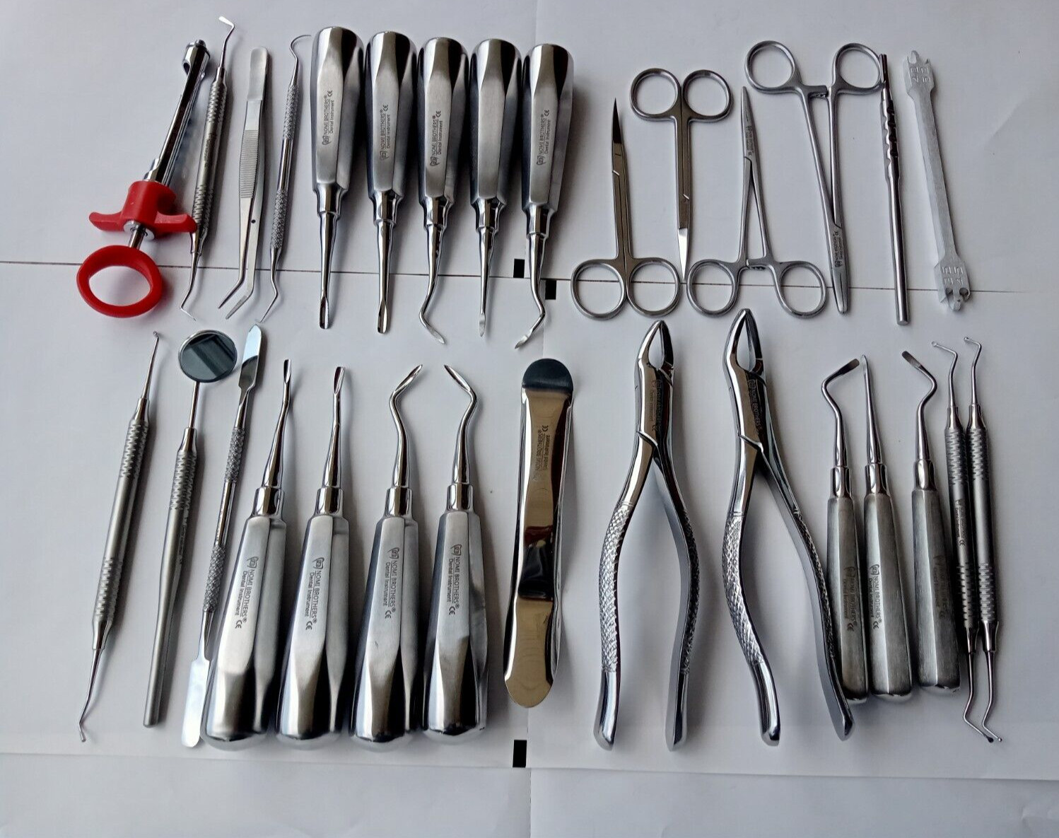 30 PC ORAL DENTAL SURGERY EXTRACTING ELEVATORS FORCEPS INSTRUMENT KIT SET GERMAN