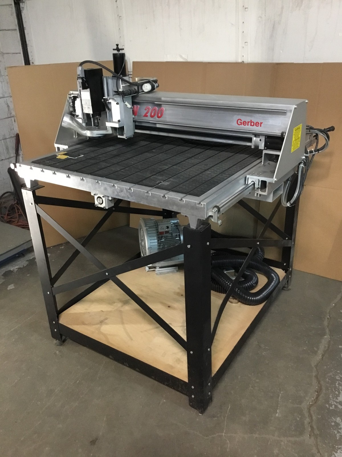 Gerber SR-24 Dimension 200 Engraver CNC Router 41×47 w/accessories & Flat Bed