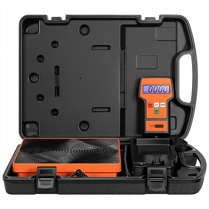220lbs Digital Electronic Refrigerant Charging Weight Scale for HVAC w/ Case