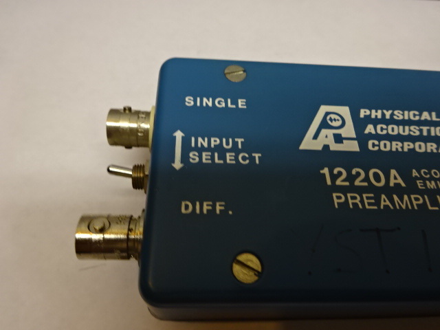 PHYSICAL ACOUSTIC EMISSION COPR AE 1220A 20H fi PRE-AMPLIFIER SENSOR AS IS #Lob