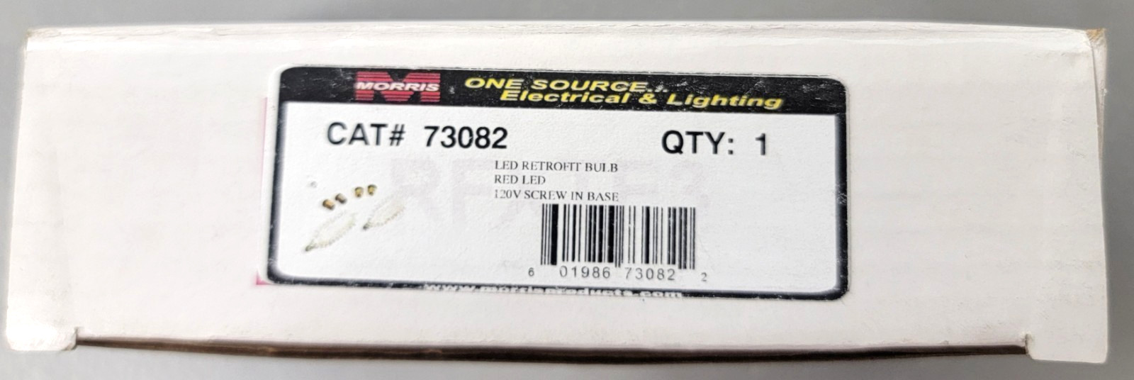 Morris 73082 LED EXIT Sign Retrofit Bulb Kit 120 VOLT Screw In Base New Open Box