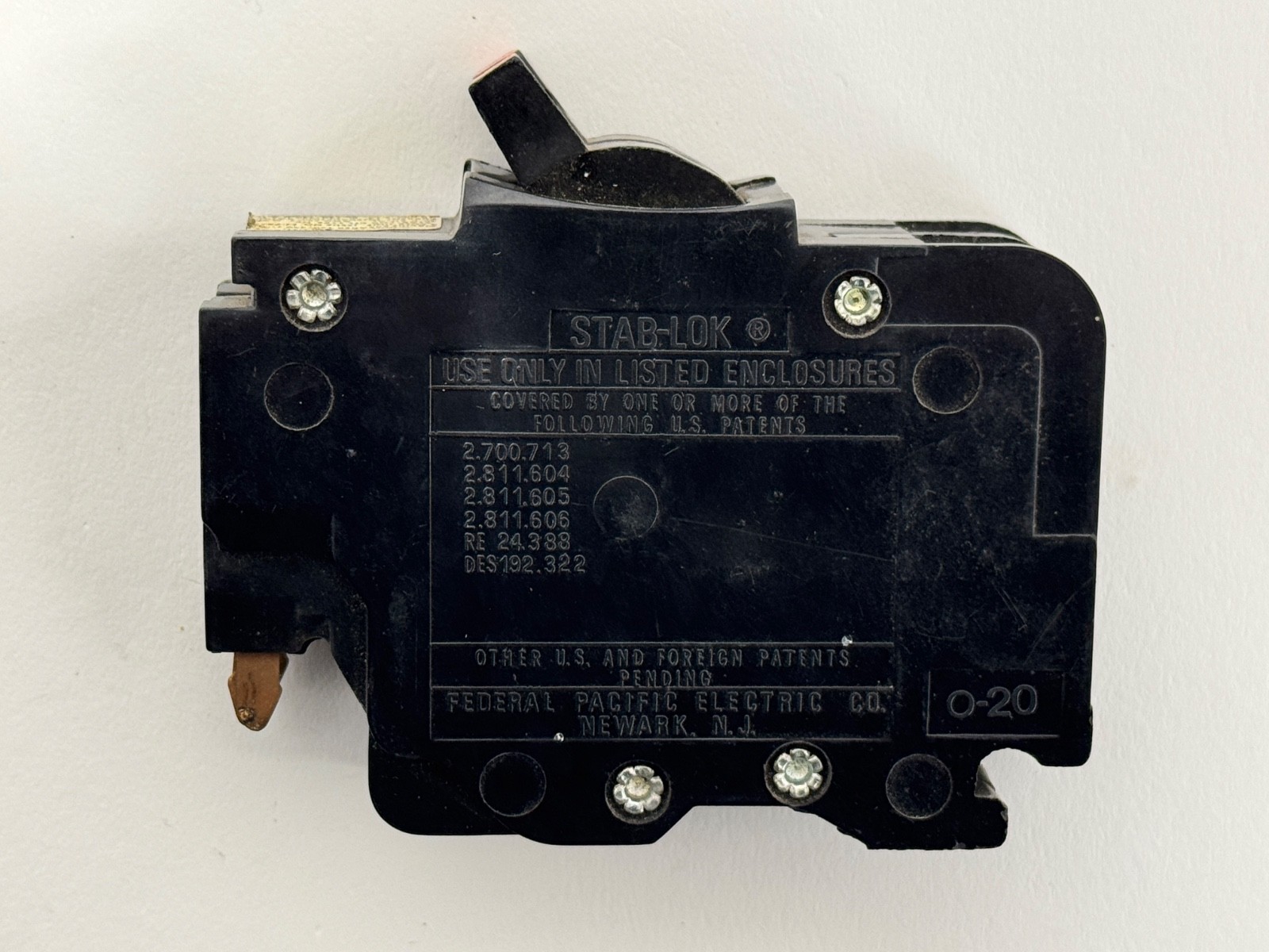 Federal Pacific Electric NC240 2 Pole 40 Amp 120v Stab-Lok Circuit Breaker
