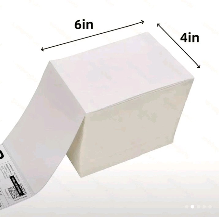 500 count 4×6 Fanfold Direct Thermal Shipping Labels
