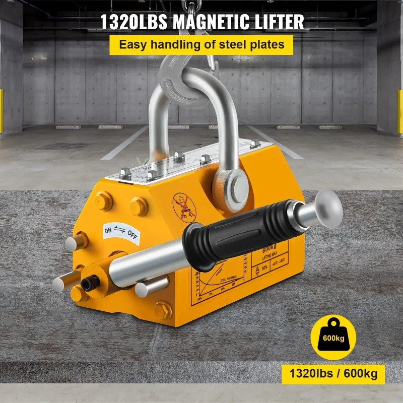 Heavy Duty Lifting Magnet NdFeb Permanent Magnet Crane Lifting 100/200/600Kg