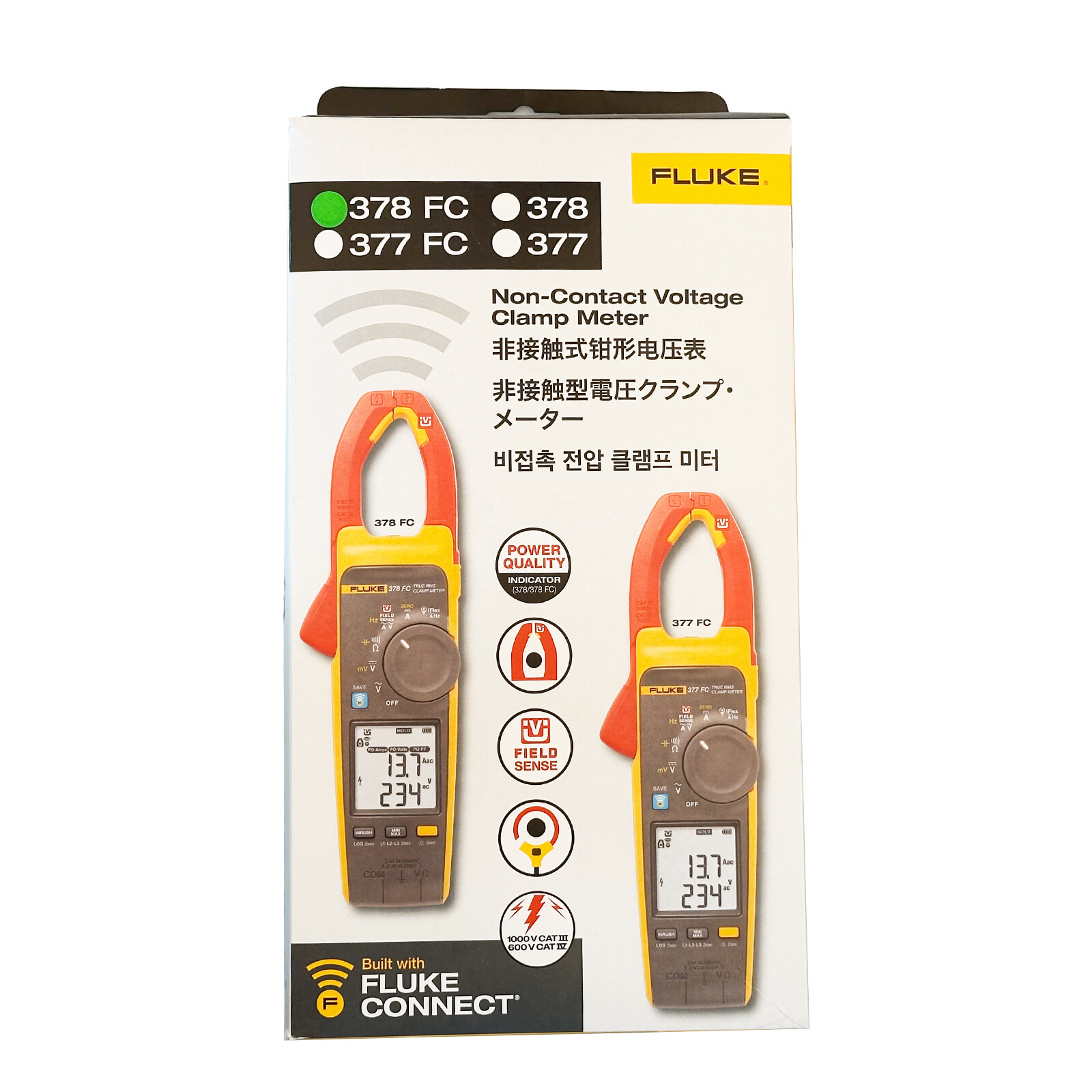 Fluke 378 FC Non-Contact Voltage True-rms AC/DC Clamp Meter iFlex 3-phase Tests