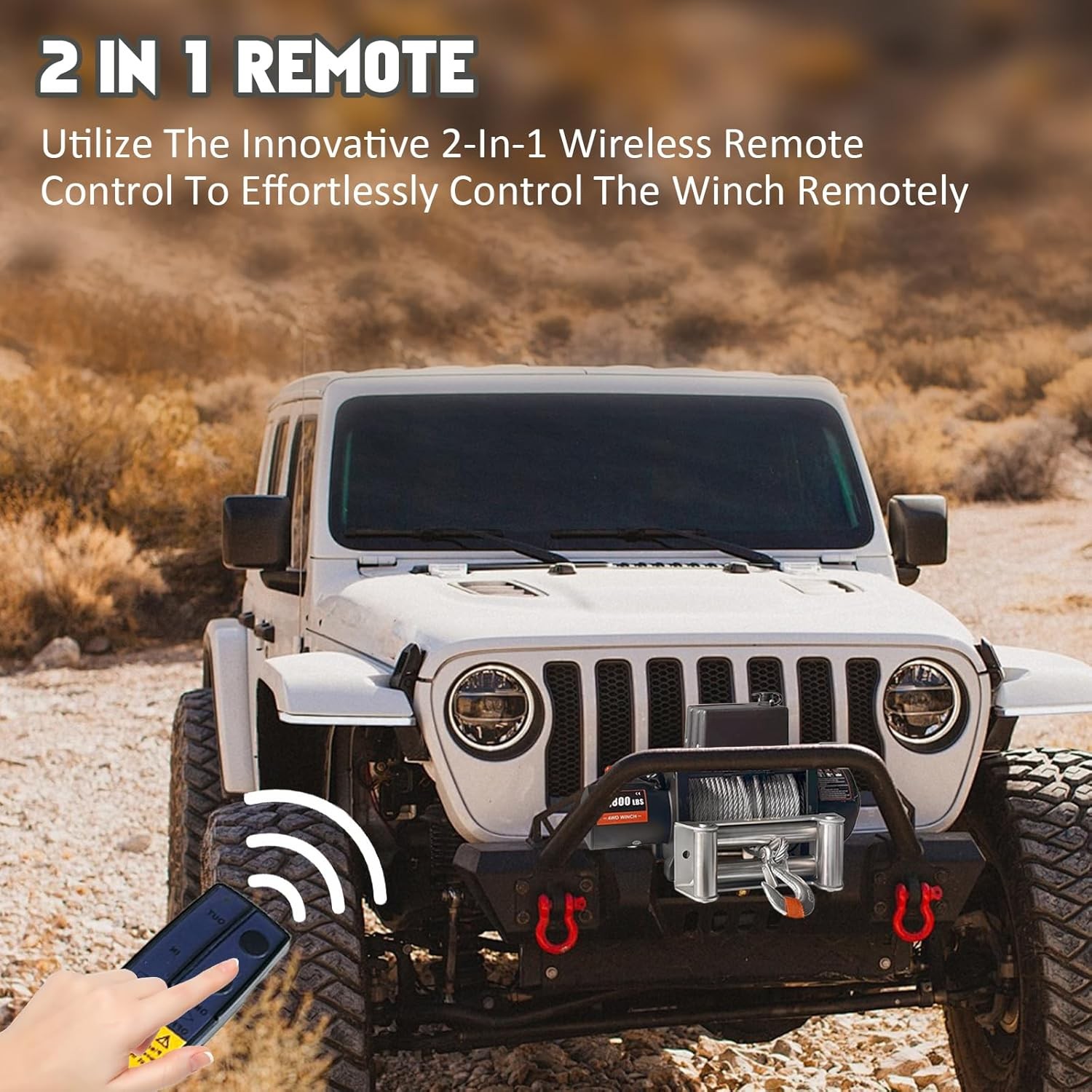 18800LBS Truck Electric Winch Kit Waterproof IP67 80FT Steel Cable Truck Winch