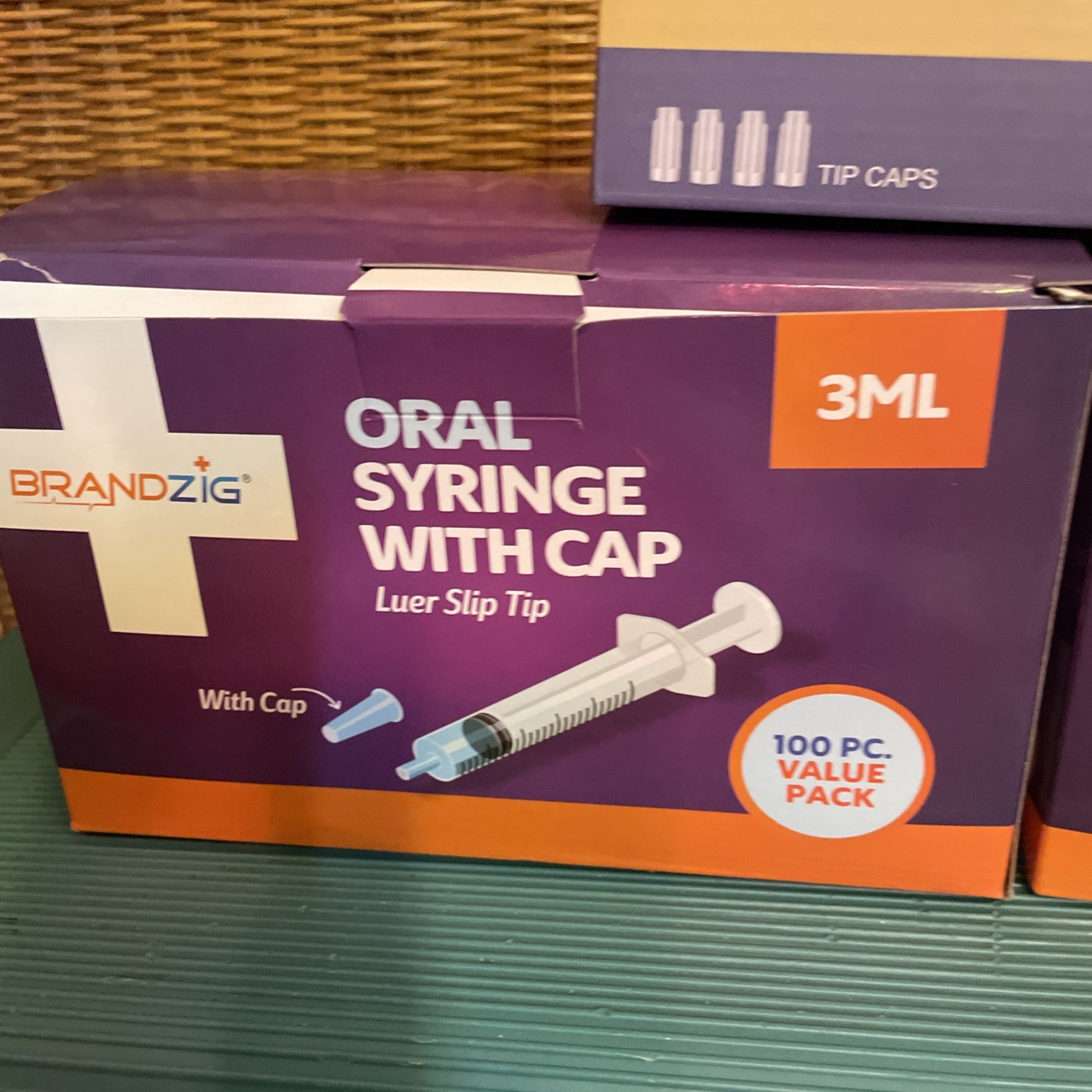 Lot 2- Brandzig 3ml Oral Syringe 100 Pack Luer Slip Tip & Thinkprice 1ml