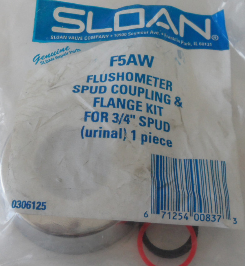 SLOAN F-5-AW Spud Coupling & Flange Kit For 3/4″ SPUD Urinal 1 Piece 0306125