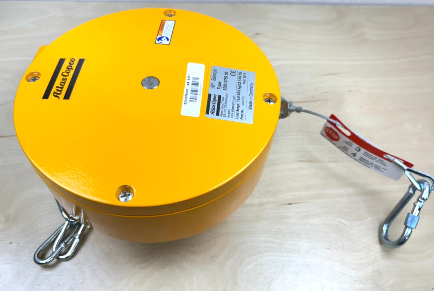 Atlas Copco 8202 0780 00 WP Balancer, 15 – 25 kg, 33.1 – 55.1 lbs, 8202078000