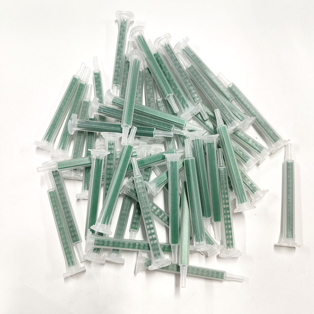 50pcs Static Mixer AB Glue Adhesive Mixing Nozzles Epoxy Resin Glue Mixing Tube