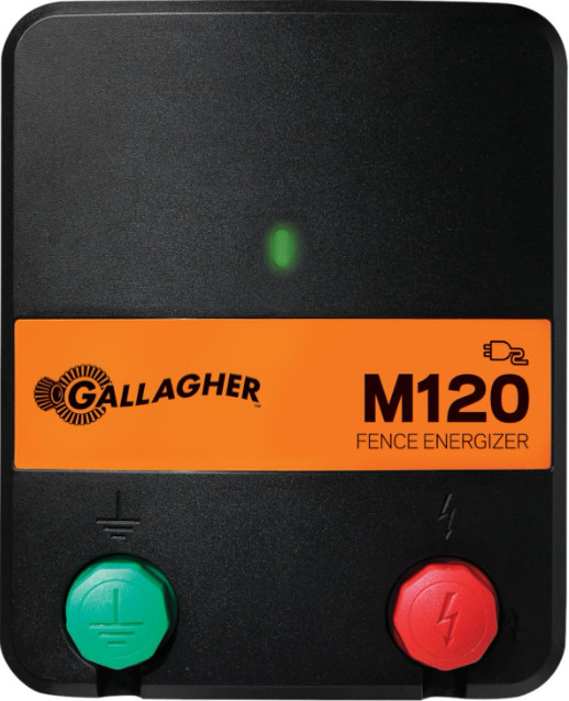 Gallagher Portable M120 Mains Fence Energizer – G330434 – Not Ship CA