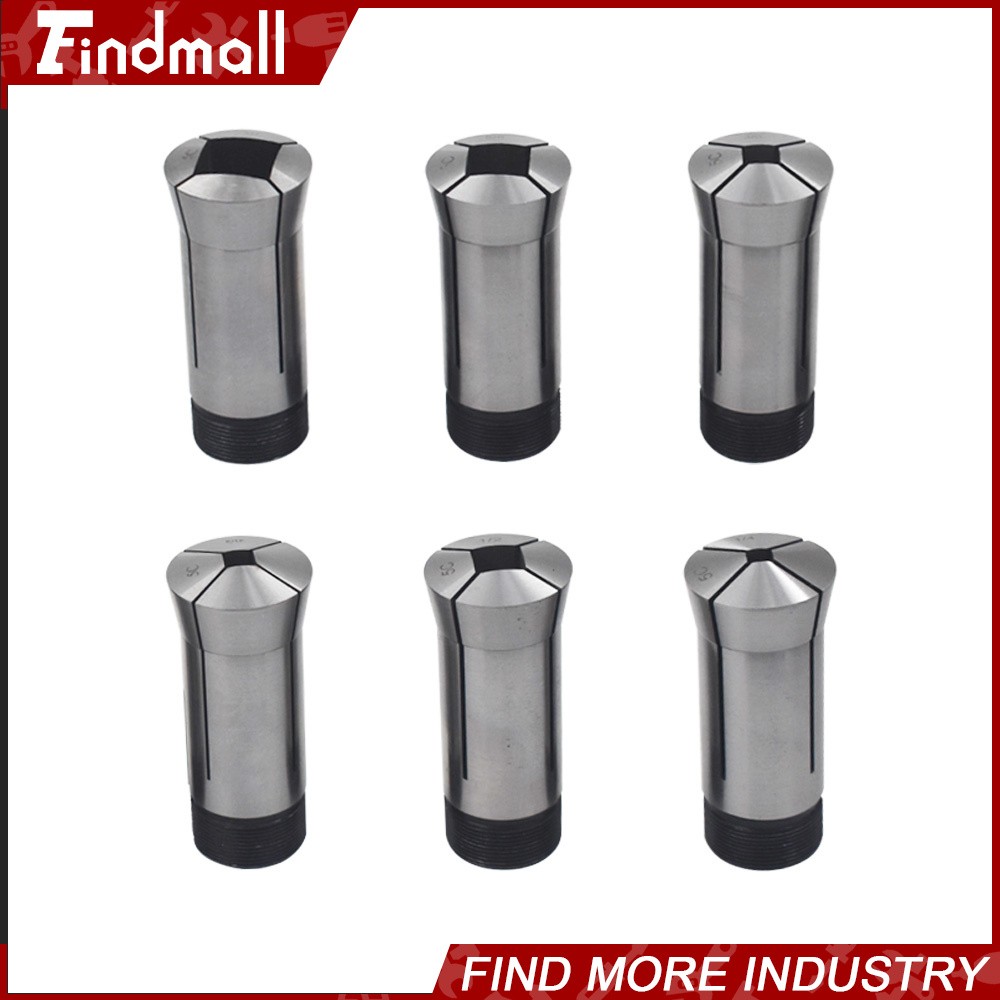 Findmall 5C Square Collet 6 PC Set 1/4″,5/16″,3/8″,1/2″,5/8″,3/4″