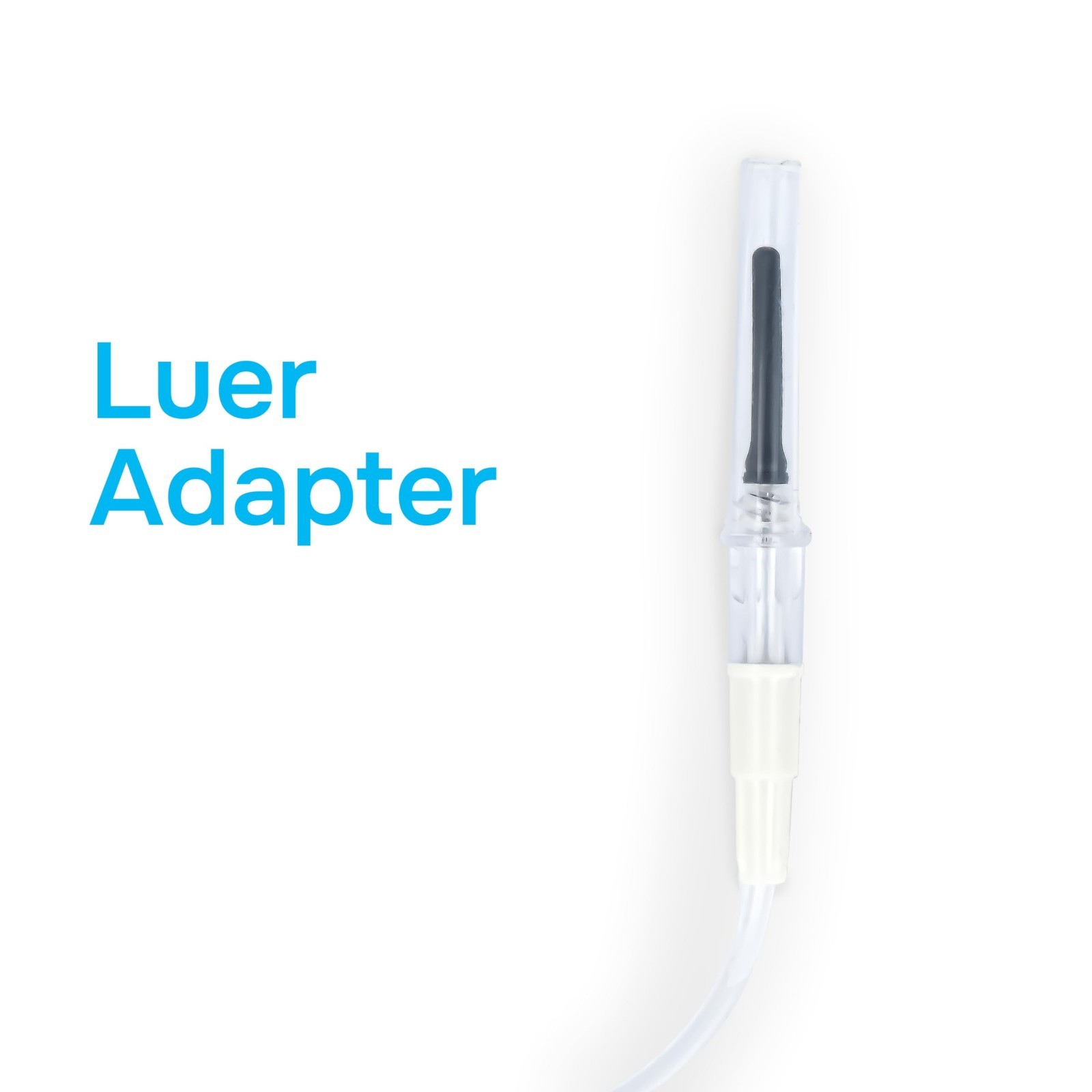 23Ga x 3/4″ 12» Luer Adapter Tubing – 50 Sets, Easy Glide, Transparent, Fast Fi