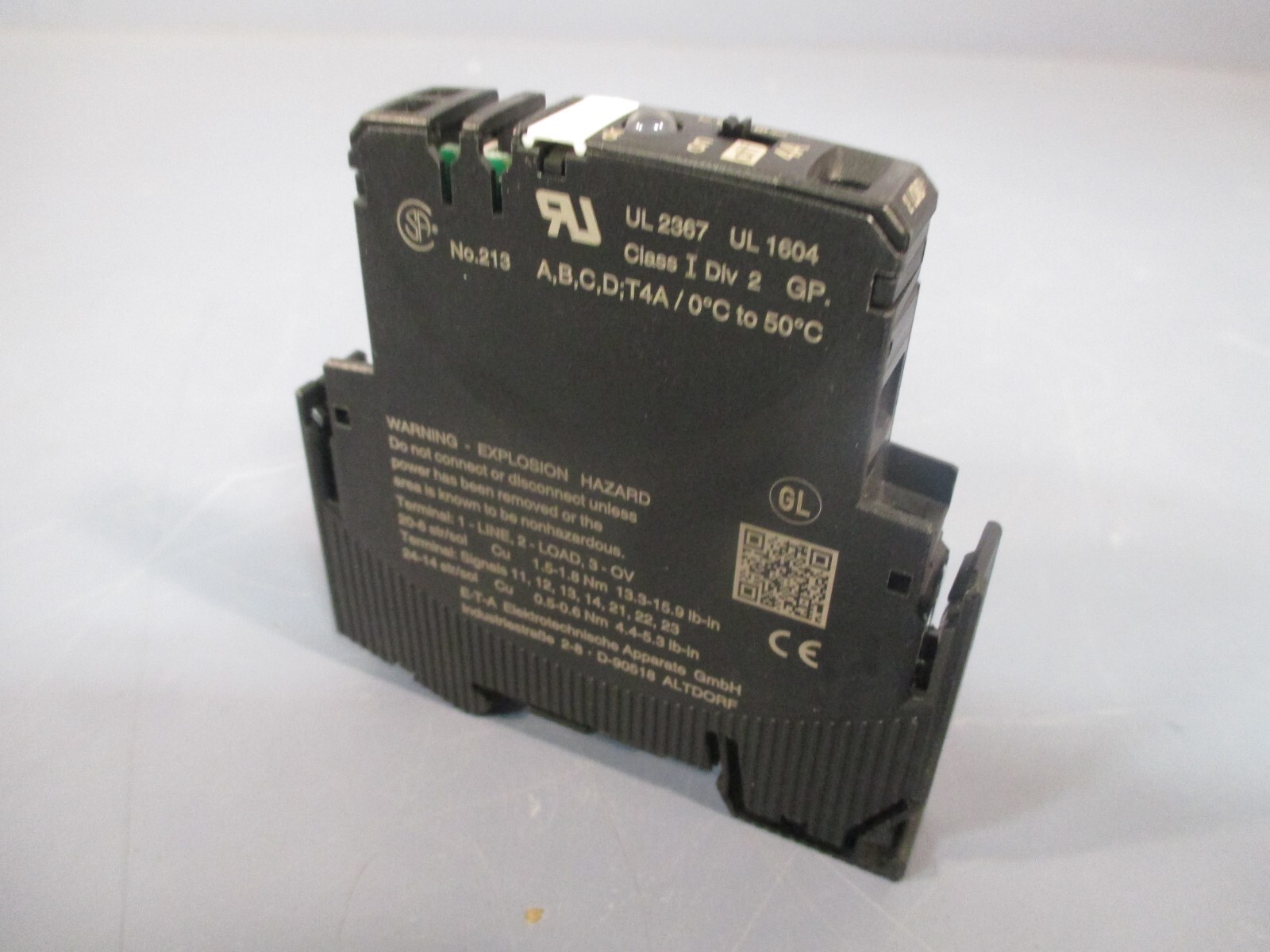 E-T-A ELECTRONIC CIRCUIT PROTECTOR ESX10-TB-101-DC24V-4A