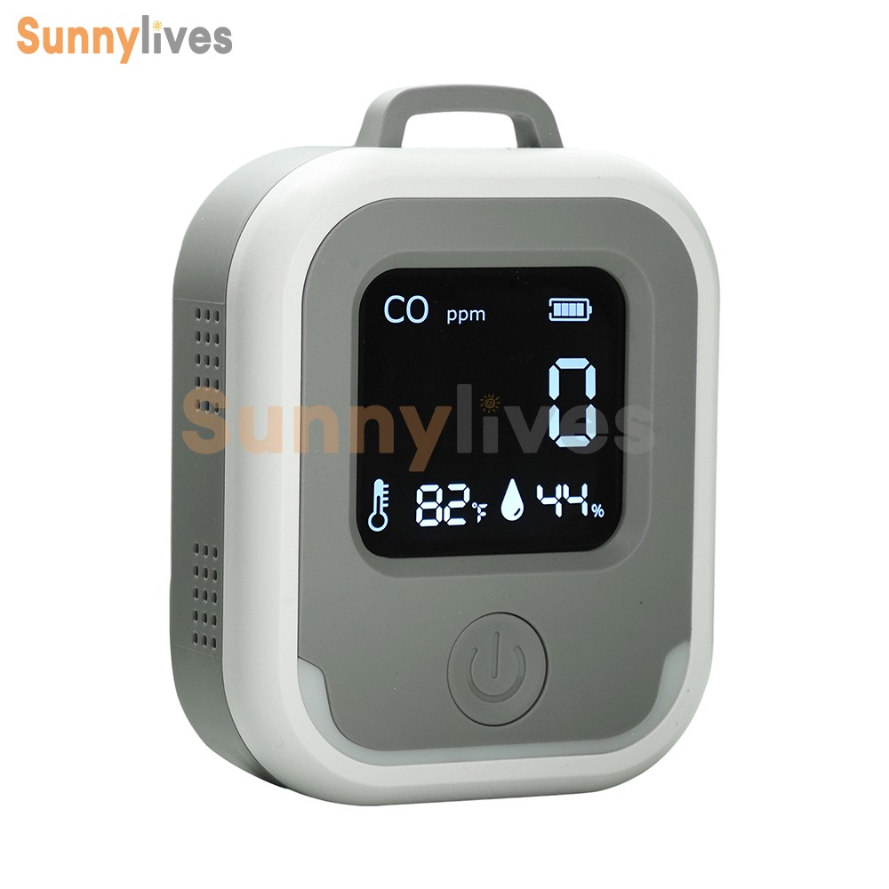 Air Quality Monitor 3-in-1 Carbon Monoxide Detector Temperature Humidity Alarm