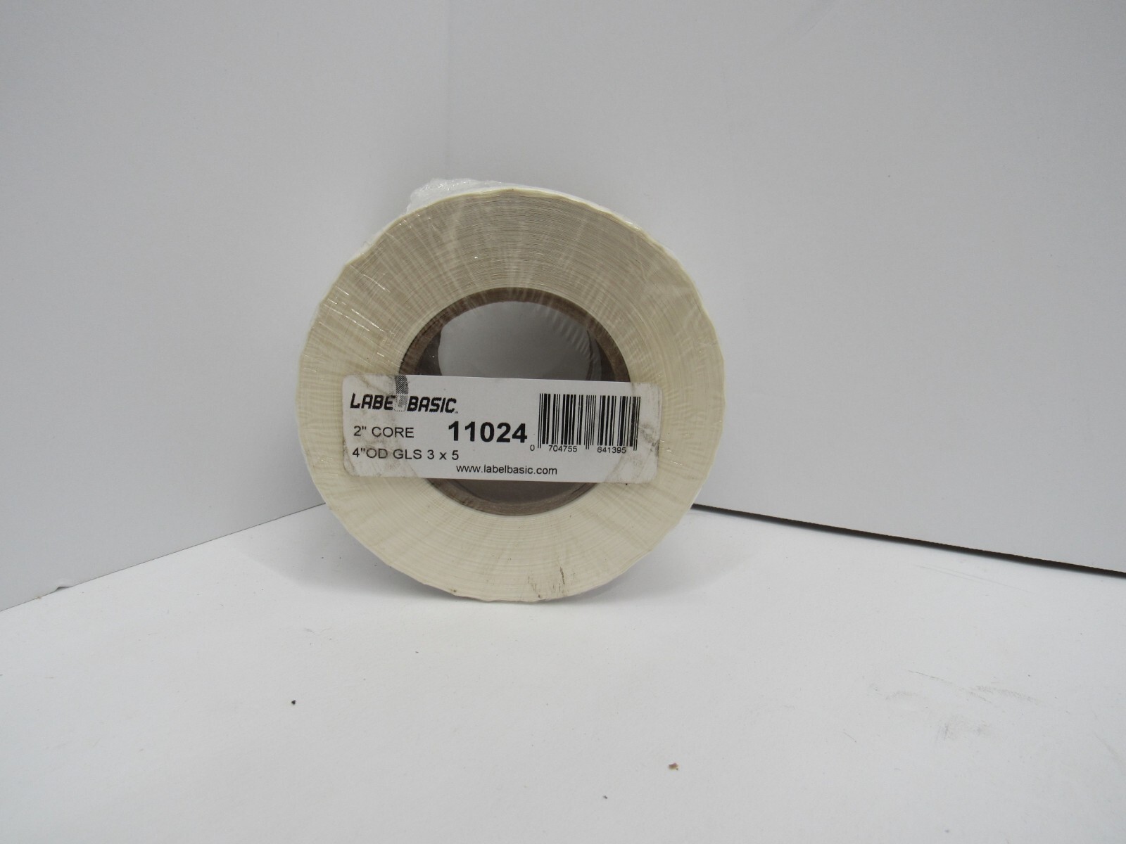 LabelBasic 11024 2″ Core 4″ OD GLS 3″x5″ Labels Roll of 250