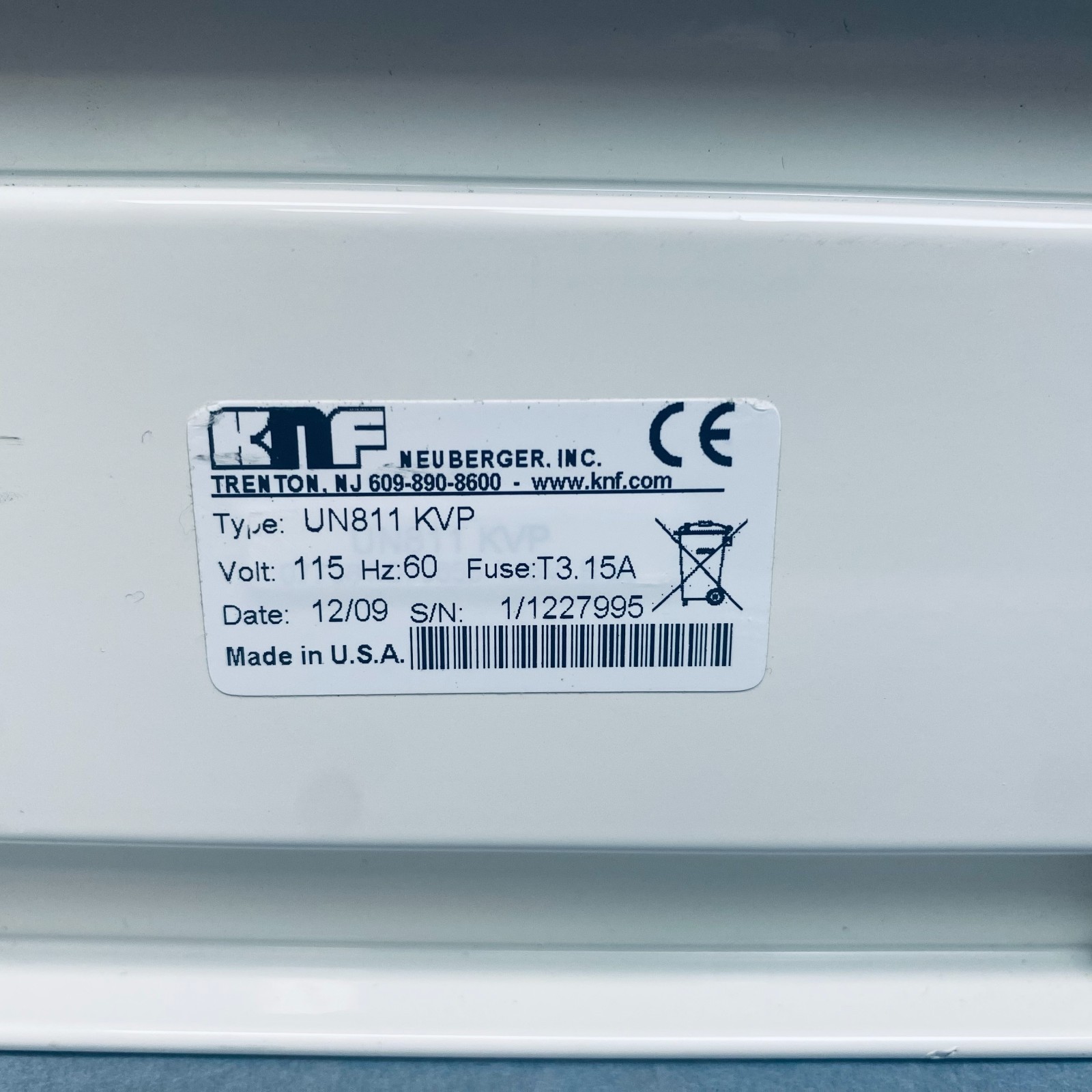 KNF Mini Diaphragm Vacuum Pump 13 l/min Flow Rate