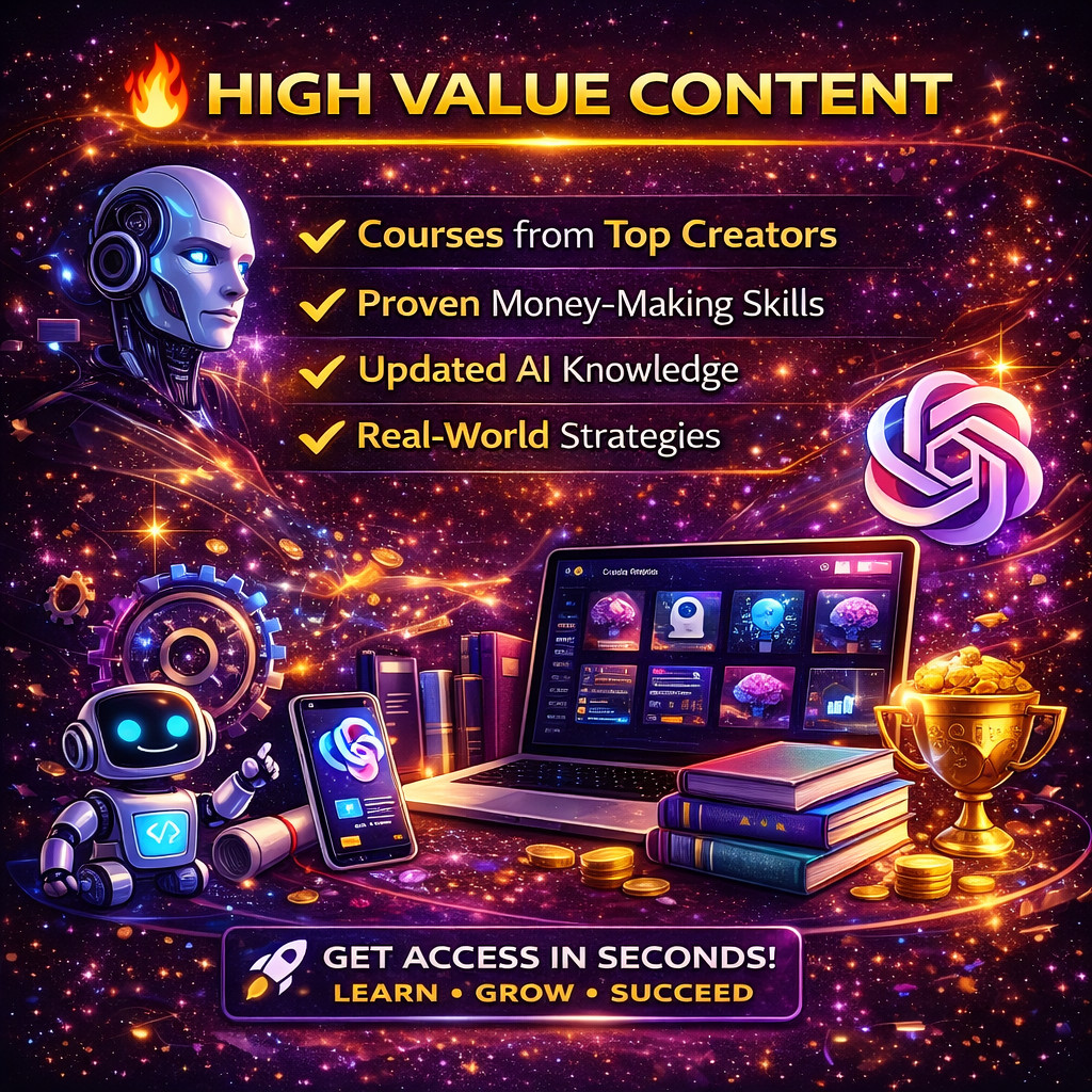 AI ChatGPT Course Bundle 22+ Courses Automation Prompts, Digital Download