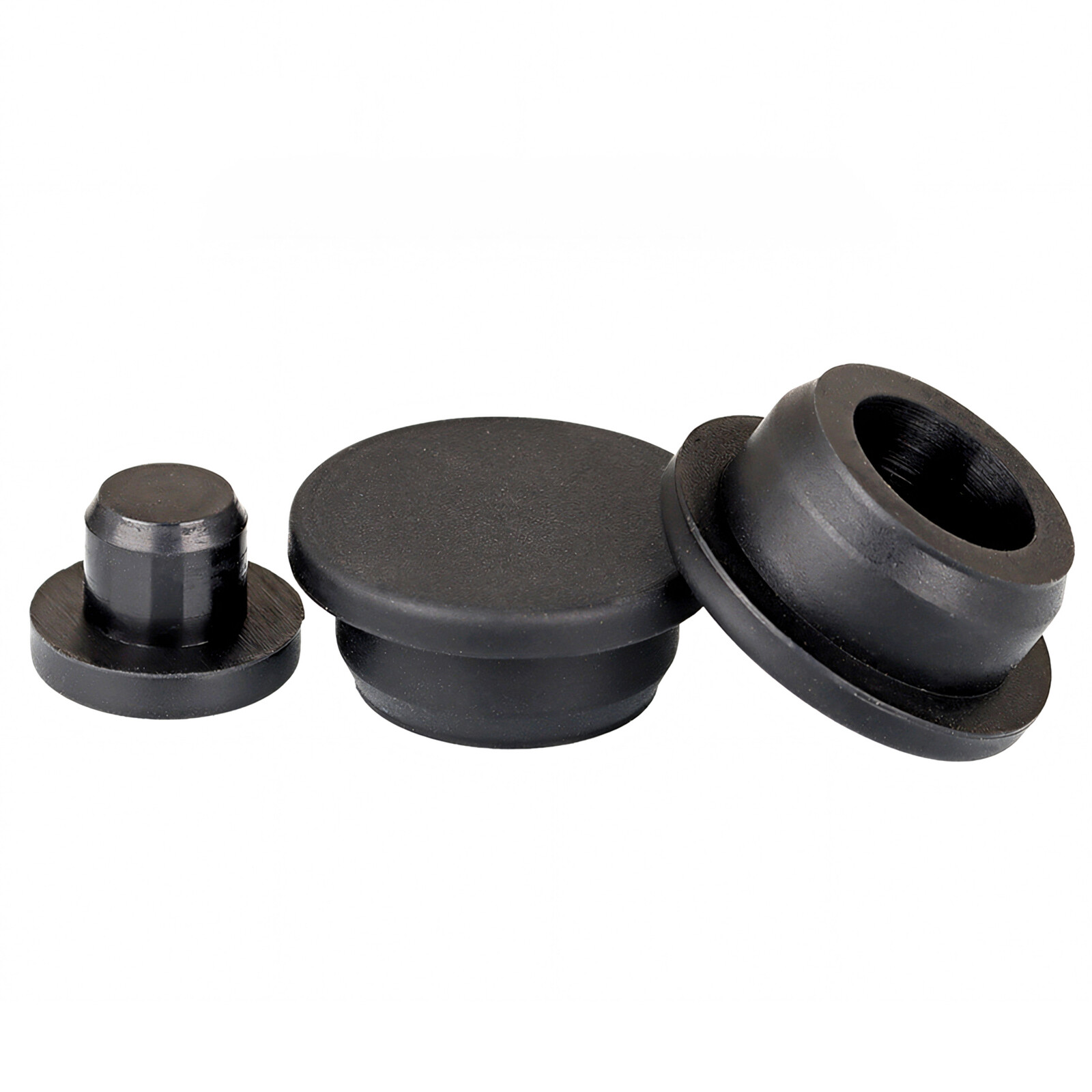 Black Silicone Rubber Round Hole Plugs Blanking End Cap Tube Pipe Insert Bung