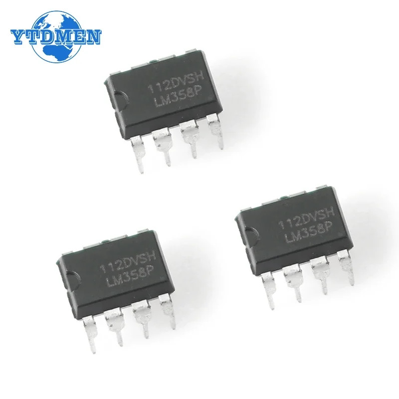 20/50PCS LM358P DIP-8 Op-Amp 3-32V Short Circuit Protection Dual Supply LM358 US
