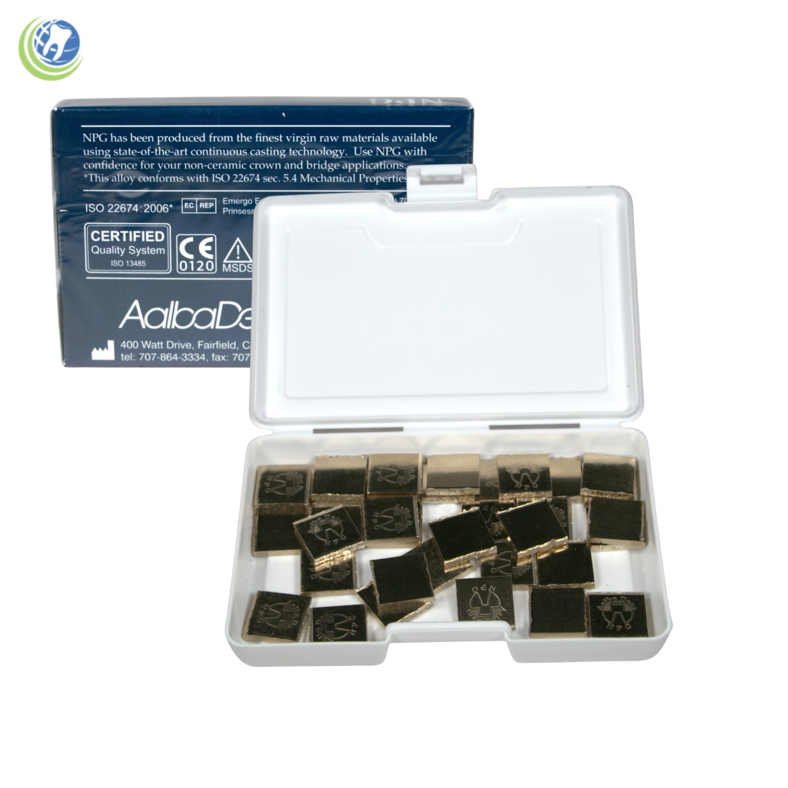 Dental Laboratory NPG Non-Precious Casting Alloy Type 2 – Crowns Bridges Onlays