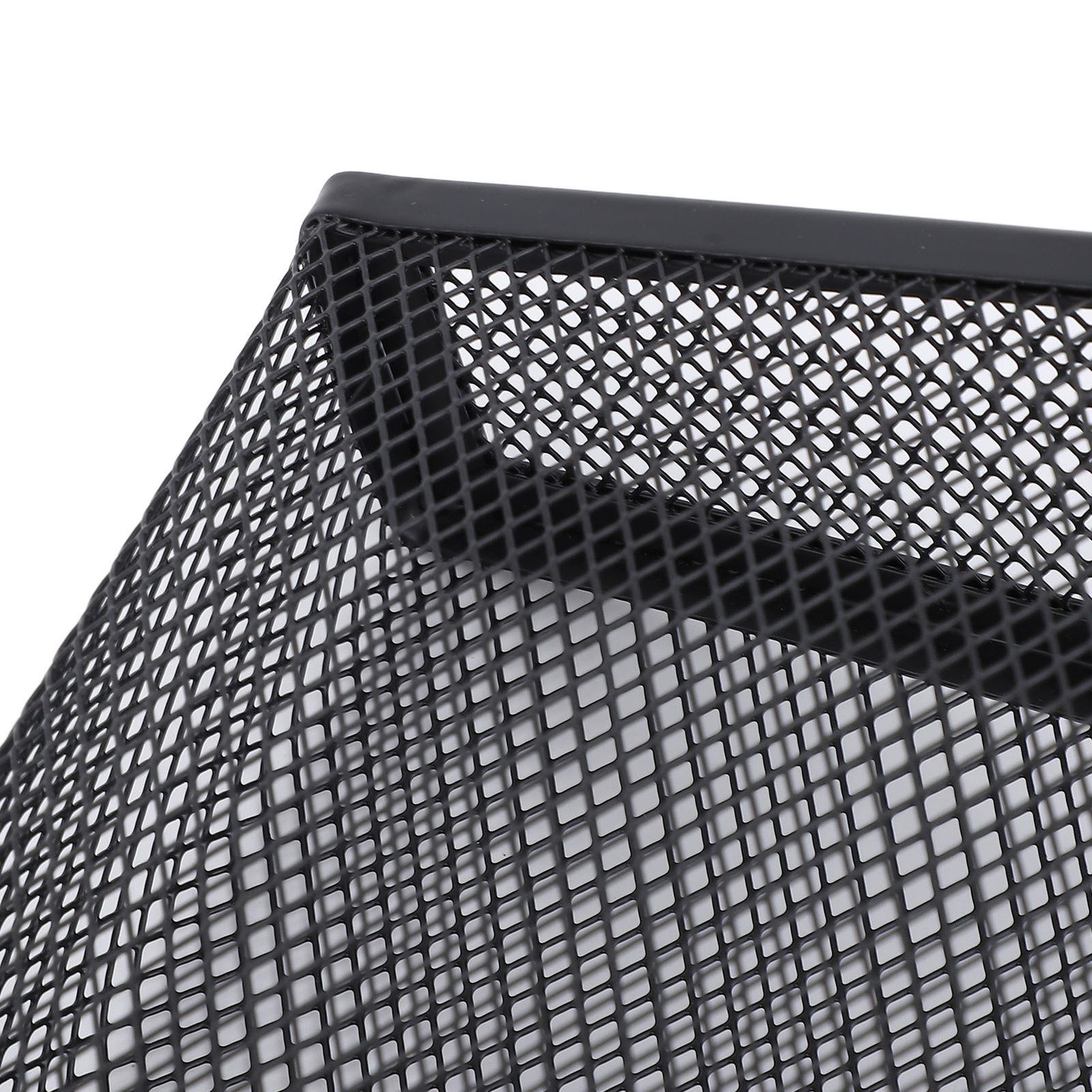 Adjustable Desk Side Storage Organizer Carbon Steel & PP For Office (Black)