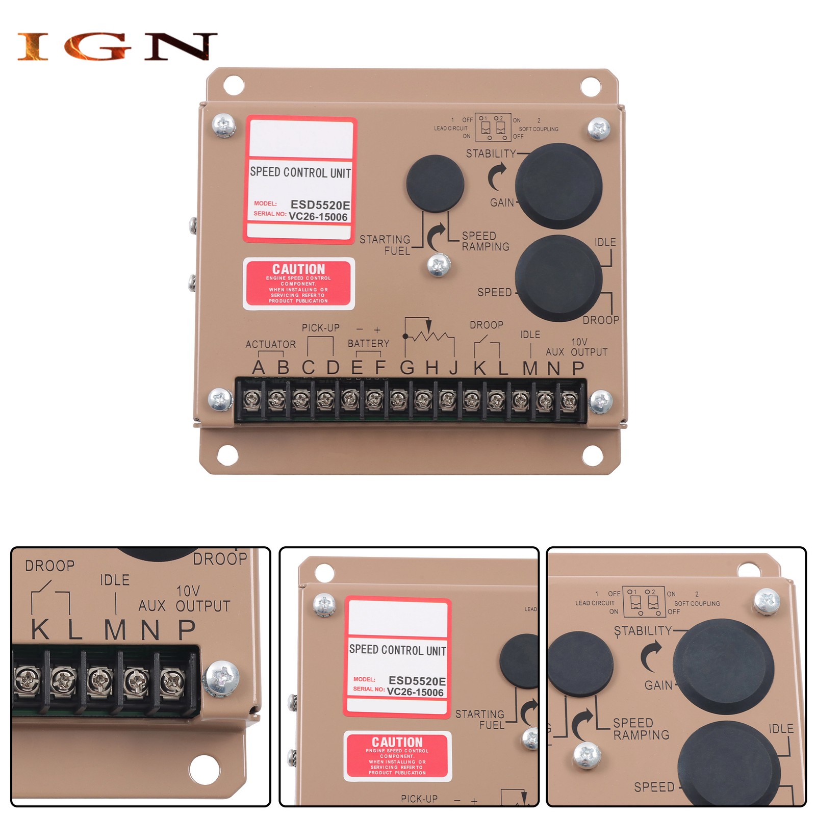 ESD5520E Adjustable Speed Controller for Generator Engine Governor