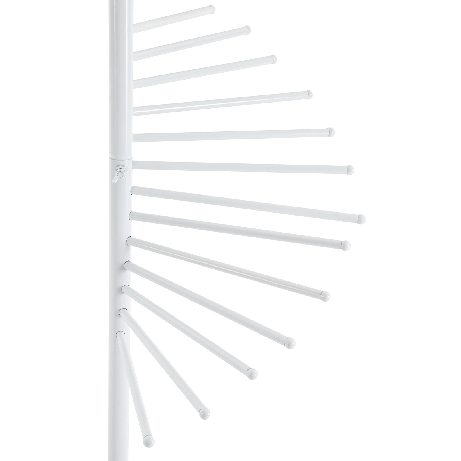 Freestanding Retail Racks White Scarf Display Rack For Scarves Clothes Towls