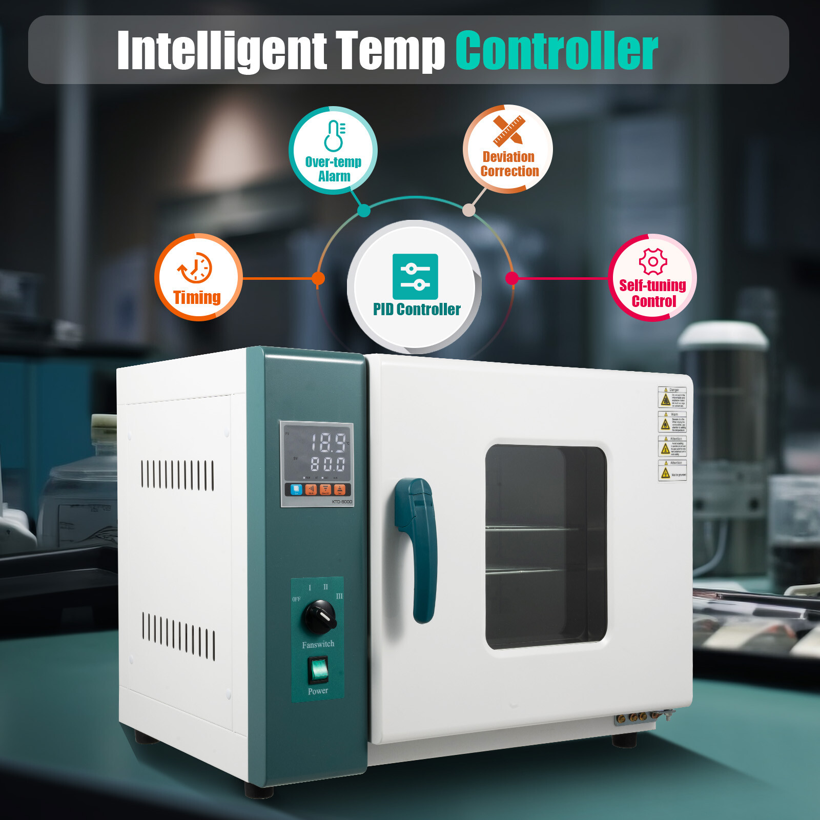 12 Gal 1000W Industrial Drying Oven Lab Industrial Digital Forced Air Convection