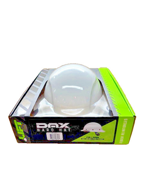 LIFT Safety HARD HAT, NEW! HDF-15WG DAX WHITE, Full Brim w/ Ratchet Suspension
