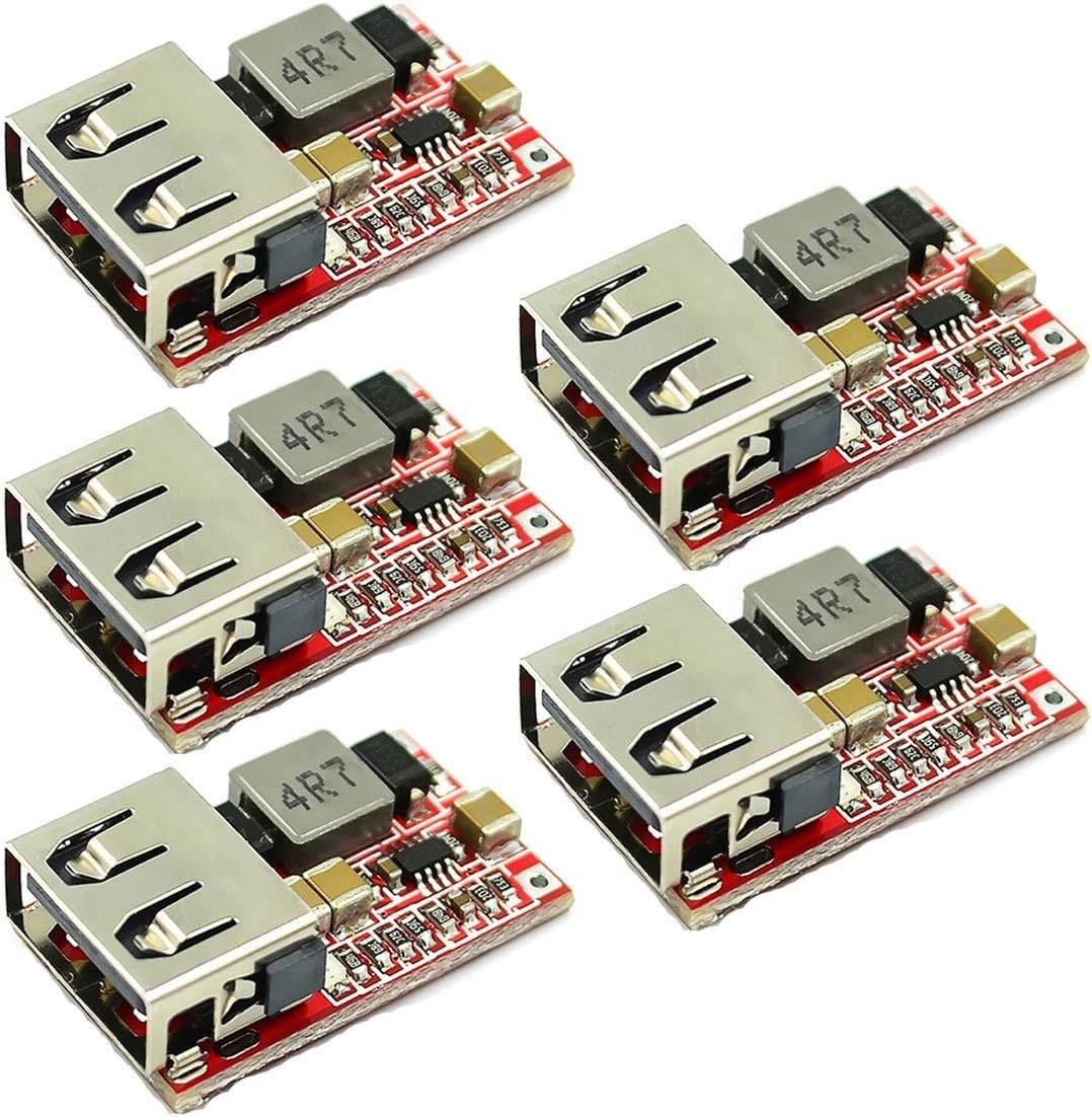 DC-DC Buck Converter Car USB Charger Module 6-24V 12V 24V to 5V 3A Step Down
