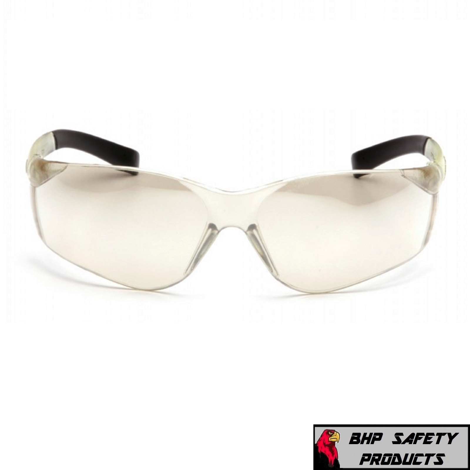 PYRAMEX ZTEK SAFETY GLASSES INDOOR/OUTDOOR LENS I/O MIRROR WORK S2580S (1 PAIR)