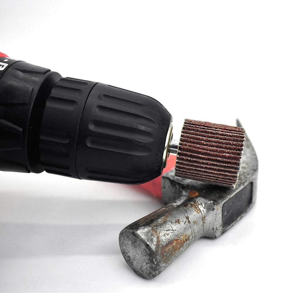 2x1x1/4″ Flap Wheel Sander for Drill Mounted Sanding Grinding 40 60 80 120 Grit