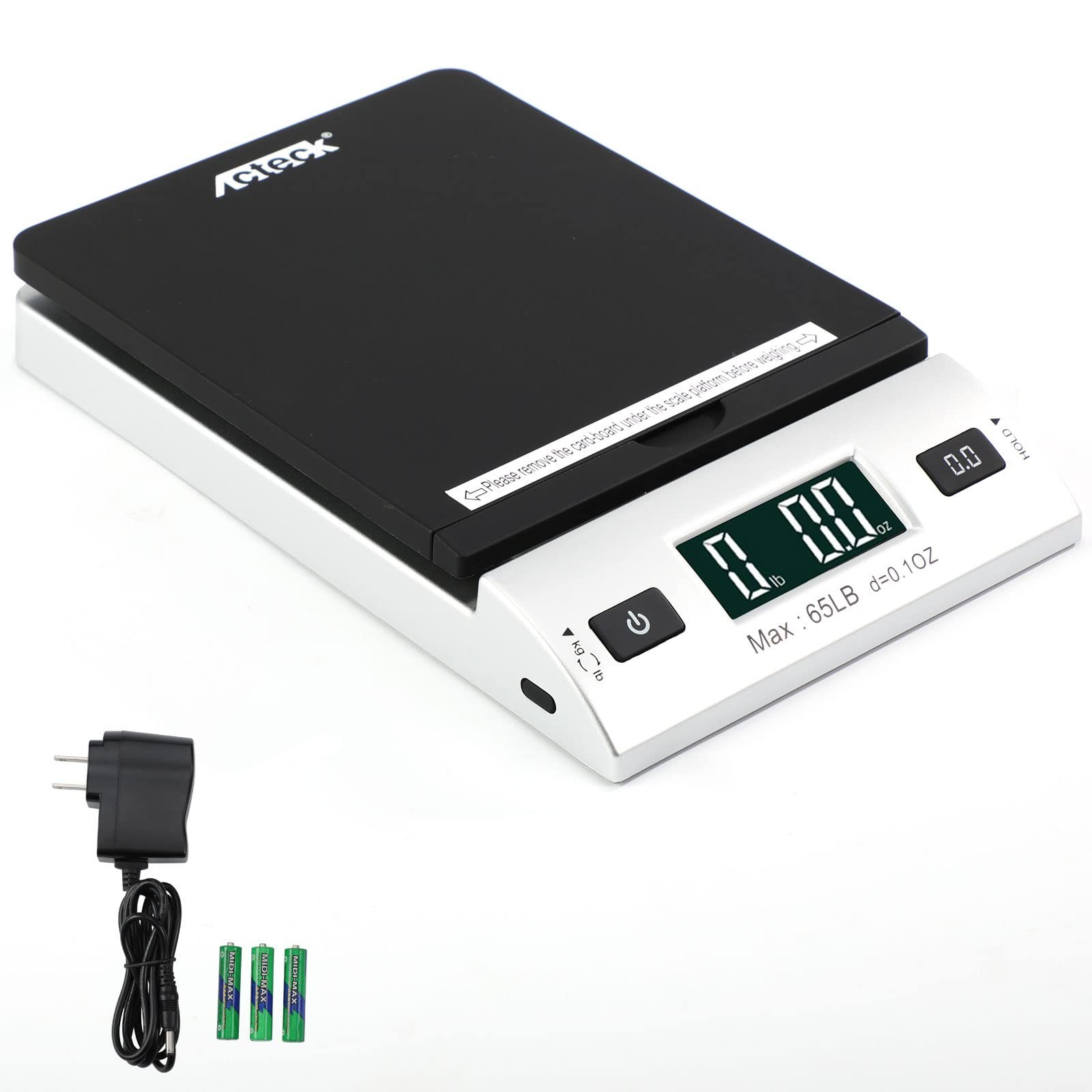 Acteck A-CK65BS 65LBx0.1OZ Digital Shipping Postal Scale with Batteries and A…