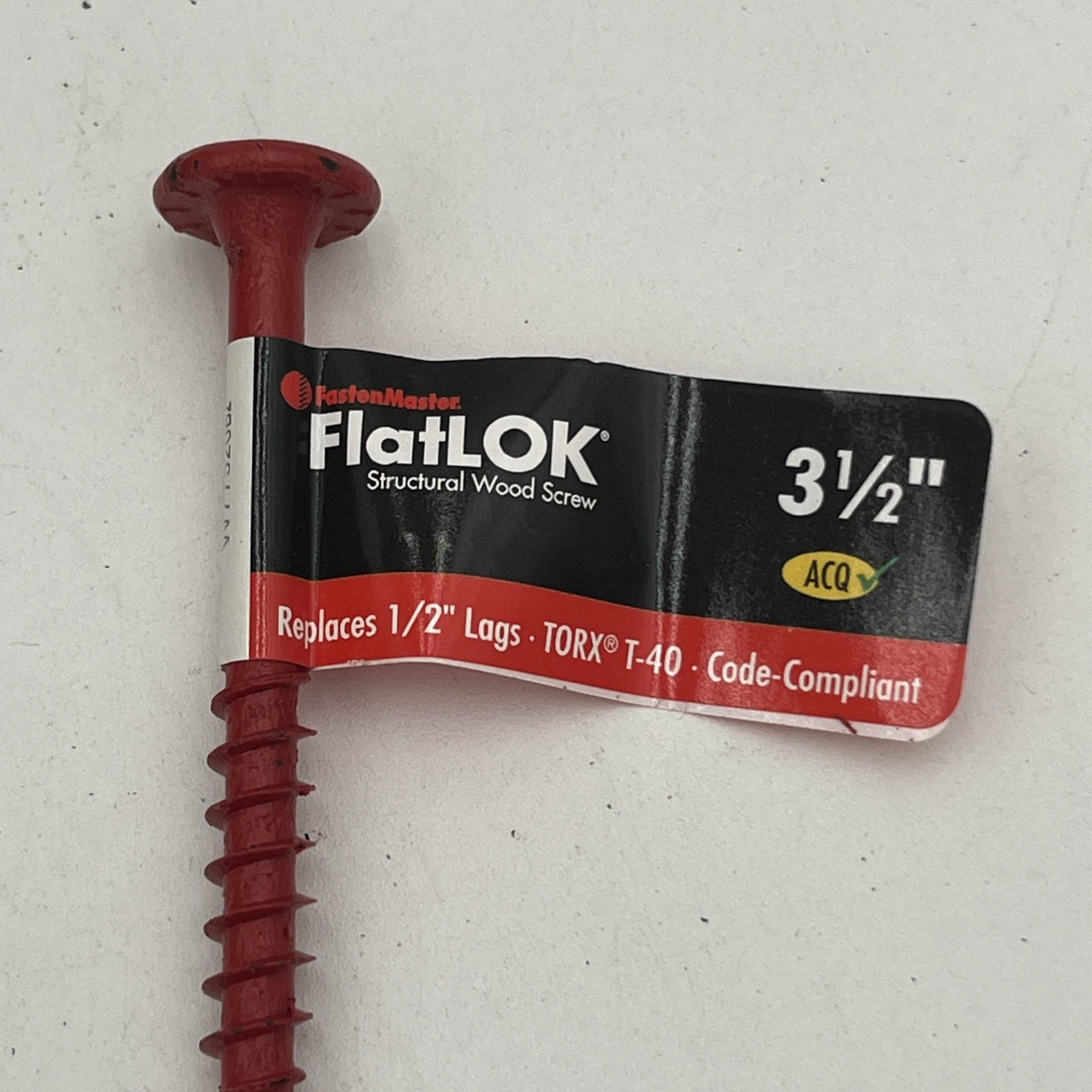 NEW!! 150-Pack FastenMaster FlatLOK 1/2” × 3.5” Torx ttap Structural Wood Screws
