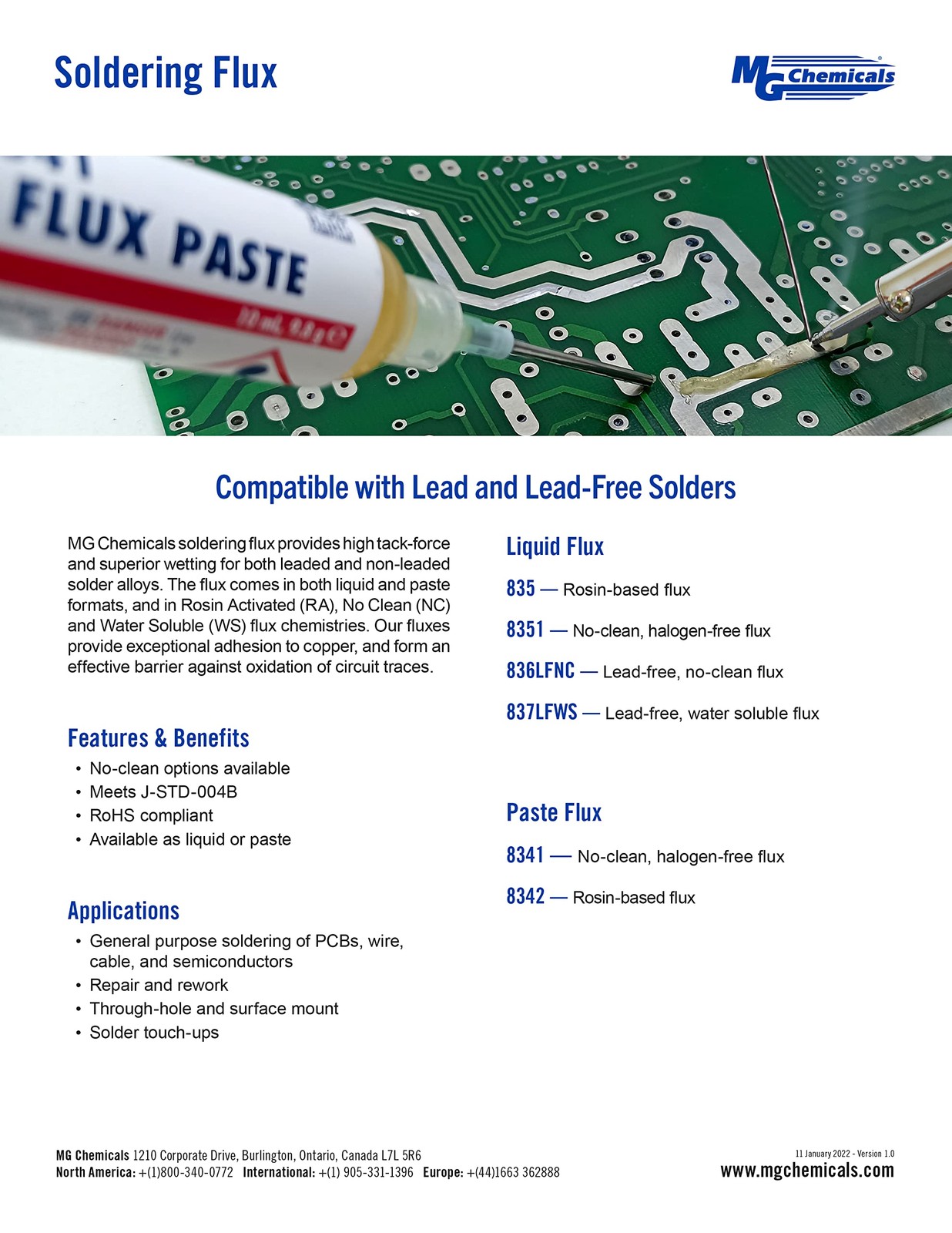 8342 RA Rosin Flux Paste, Amber, 50 g Jar (8342-50G)