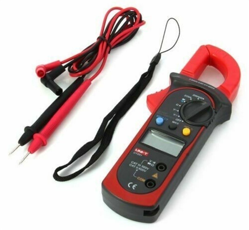 Uni-T Lcd Digital Clamp Multimeter Ohm Dmm Dc Ac Current Voltmeter UT201+ kg
