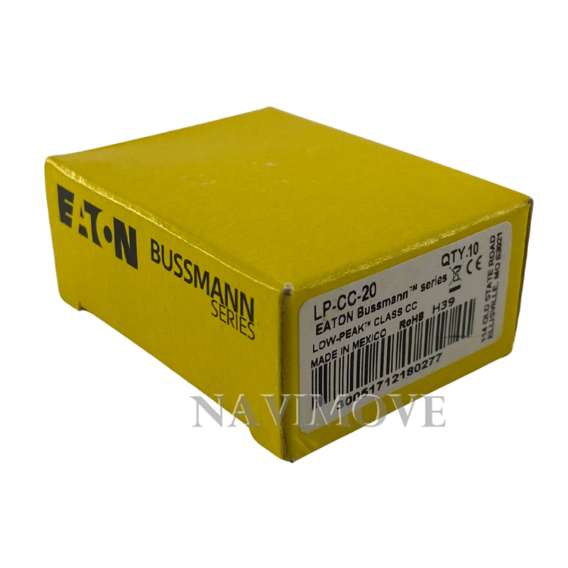 Lot of 10 New BUSSMANN LP-CC-20 LPCC20 20A 600V Time-Delay CLASS CC Fuse USA